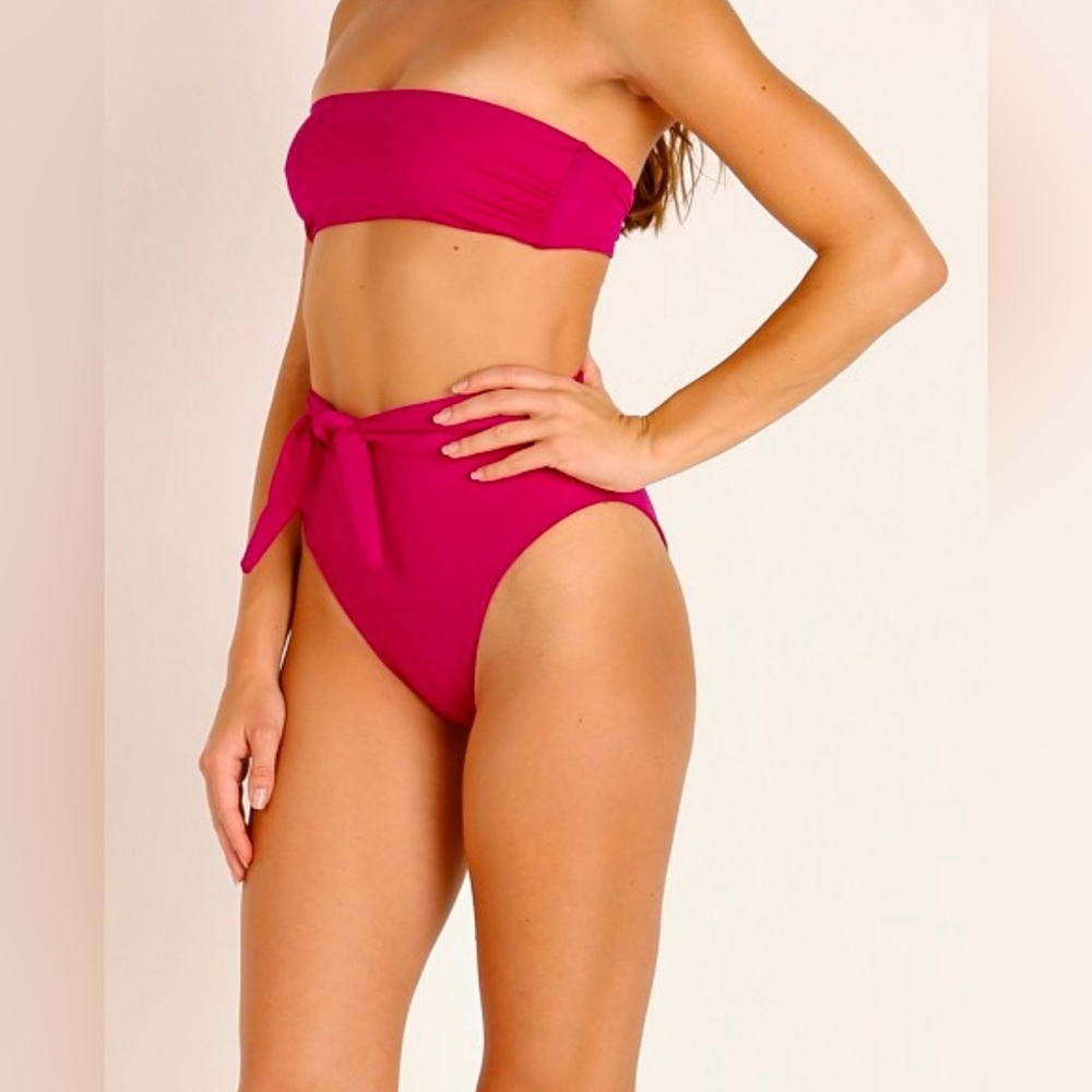 Mara Hoffman Goldie Bikini Bottom – S – NWOT - Unique Sample, Bright Orange - Picture 5 of 6